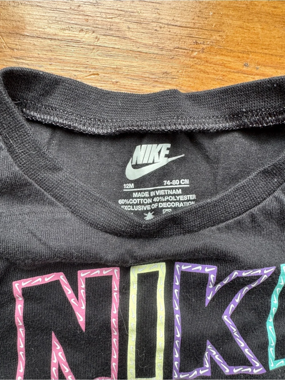 Nike 12m - black tank & shorts set